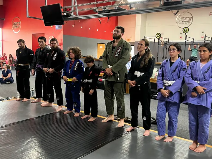 Kids earning their belt at Competitive Edge Florence SC