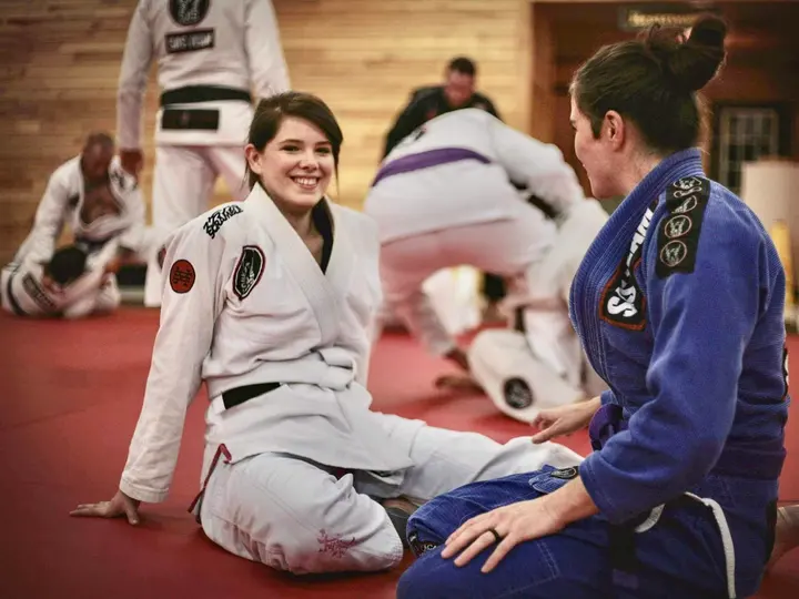 Women's self defense class at a Brazilian Jiu Jitsu academy in Florence SC